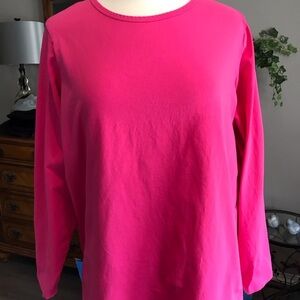 Pink long sleeve top
